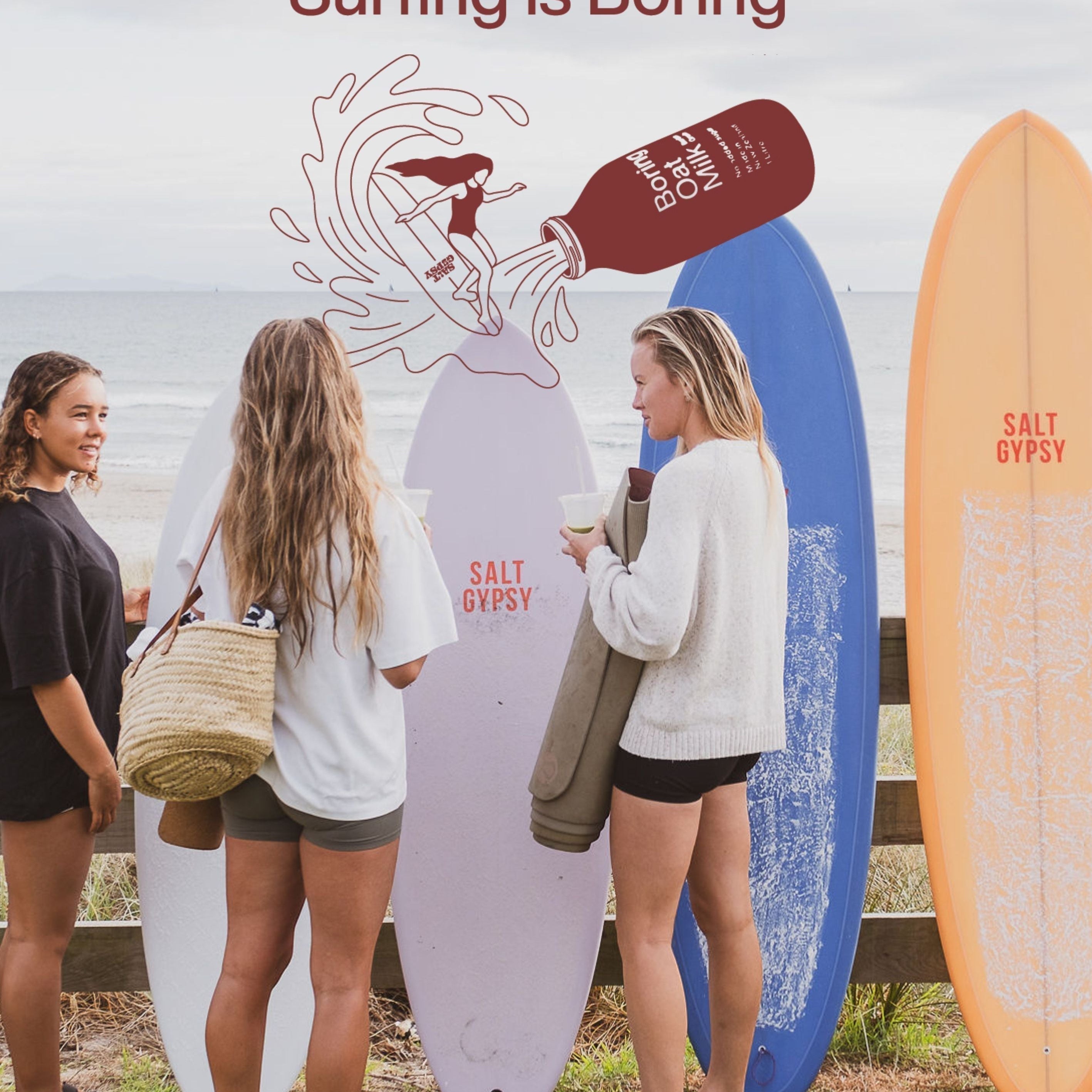 Surfing Is Boring - Round 2 - with Boring Oat Milk x Salt Gypsy