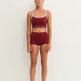 Slip On Surf Shorts - Merlot
