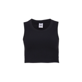 Crop Top - Black Rib