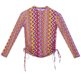 Ruched Rashguard - Soundwave